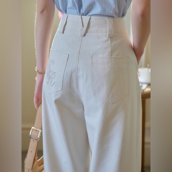 High waisted straight pants like new condition. Worn once - Picture 9 of 10